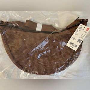Uniqlo Corduroy Round Mini Shoulder Bag